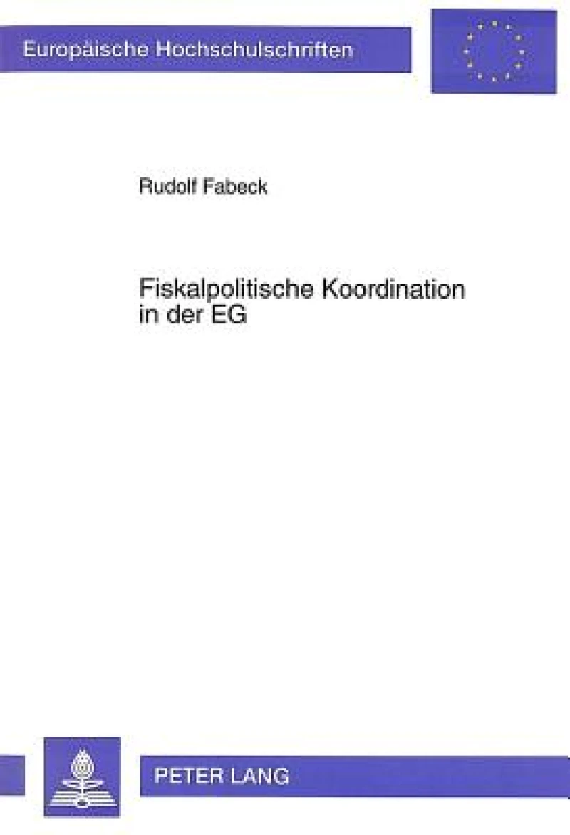 Fiskalpolitische Koordination in der EG