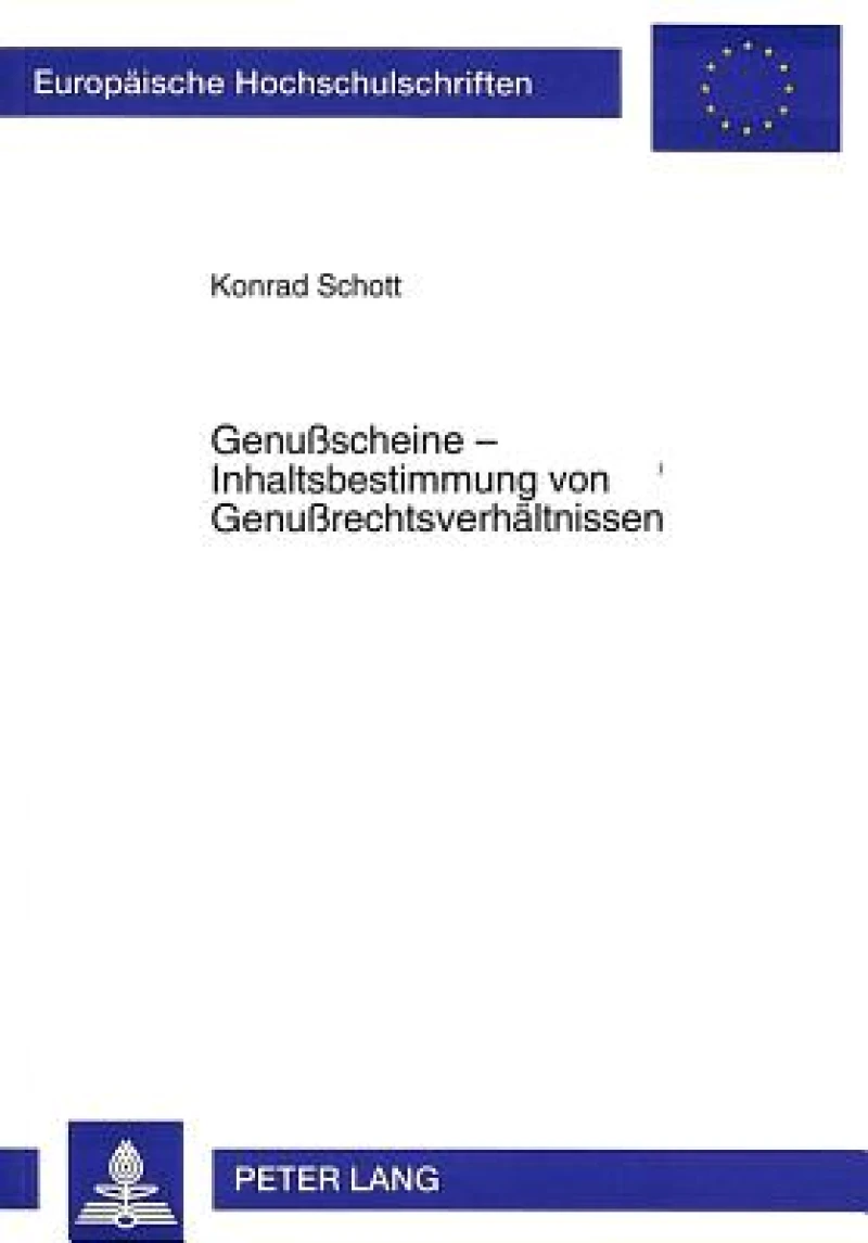 Genuscheine - Inhaltsbestimmung von Genurechtsverhaeltnissen
