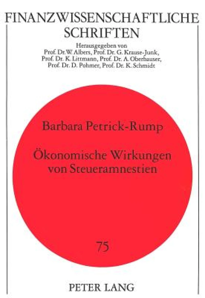 Oekonomische Wirkungen von Steueramnestien