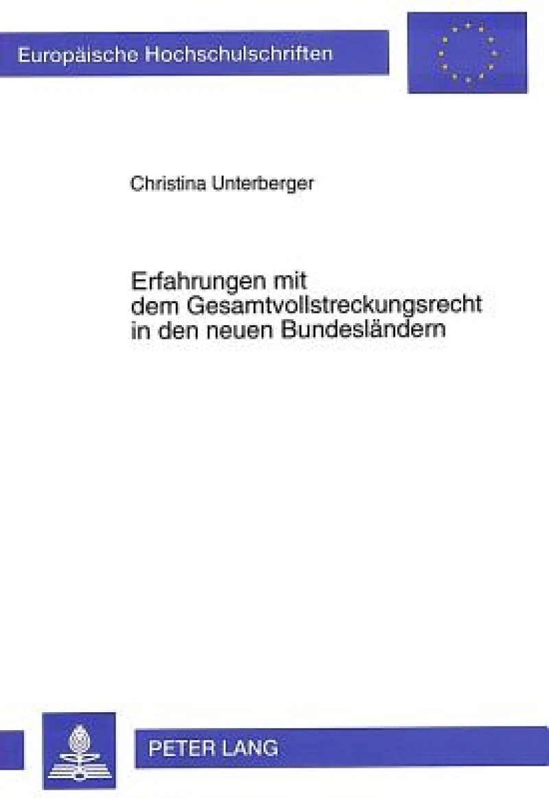 Erfahrungen mit dem Gesamtvollstreckungsrecht in den neuen Bundeslaendern