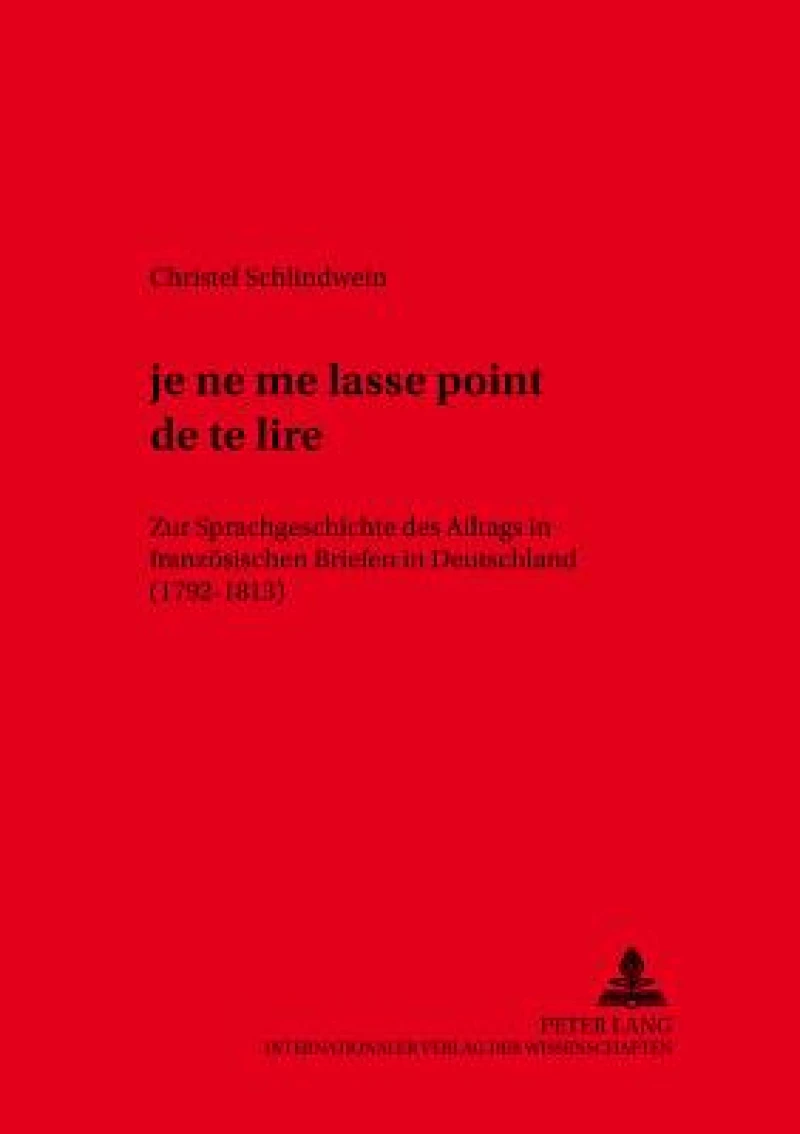 «... je ne me lasse point de te lire»