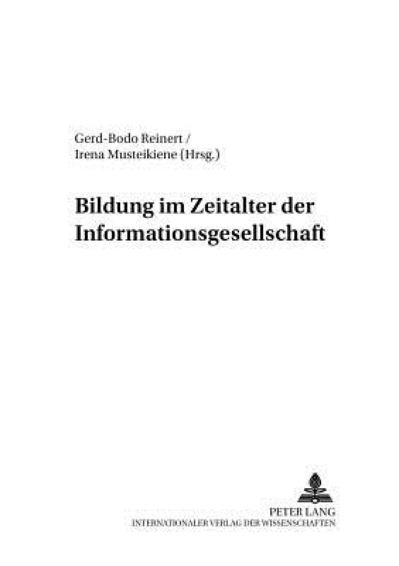 Bildung im Zeitalter der Informationsgesellschaft