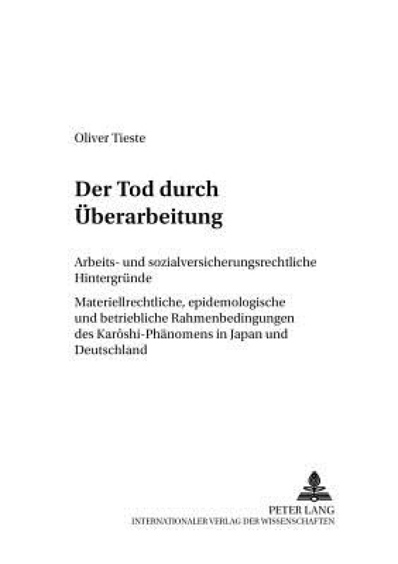 Der Tod durch Ueberarbeitung