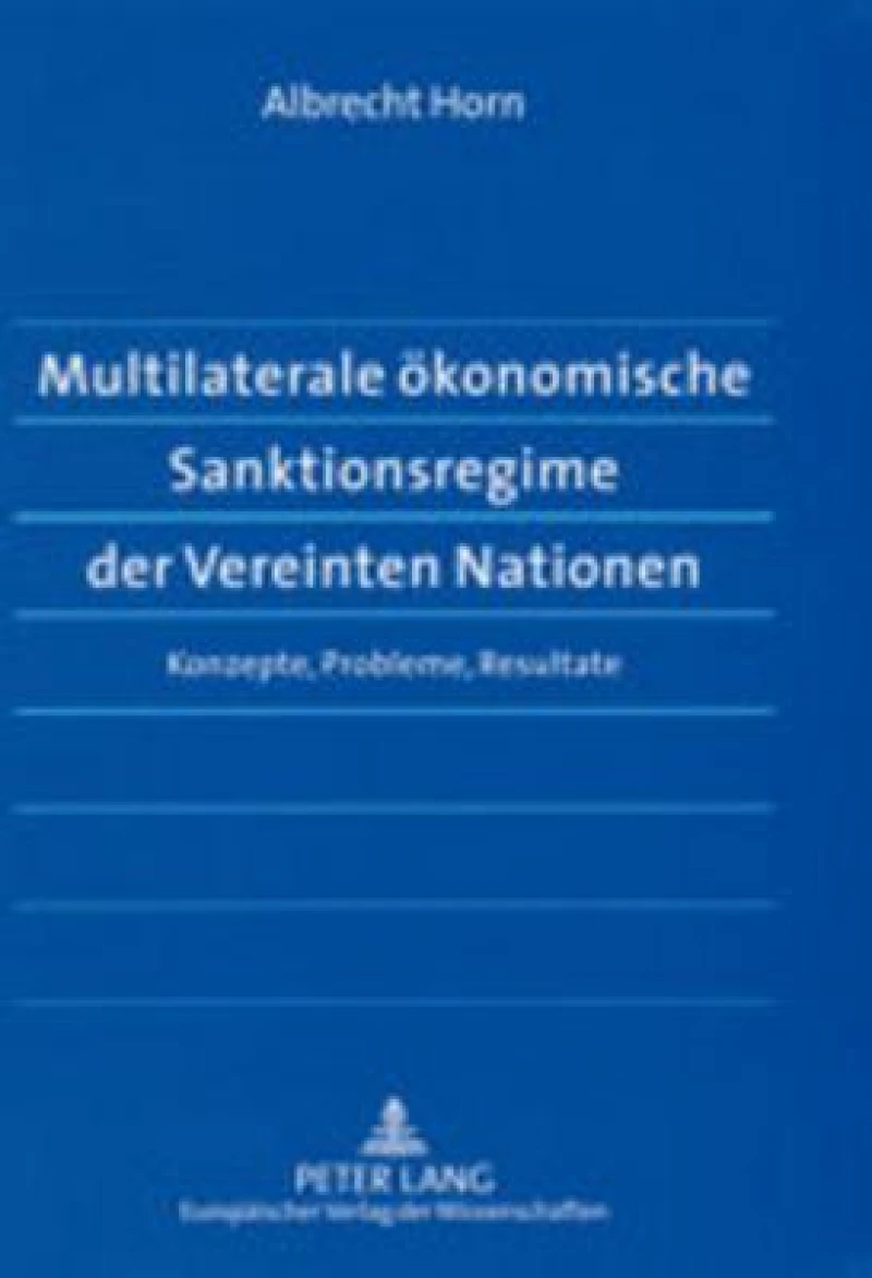 Multilaterale oekonomische Sanktionsregime der Vereinten Nationen
