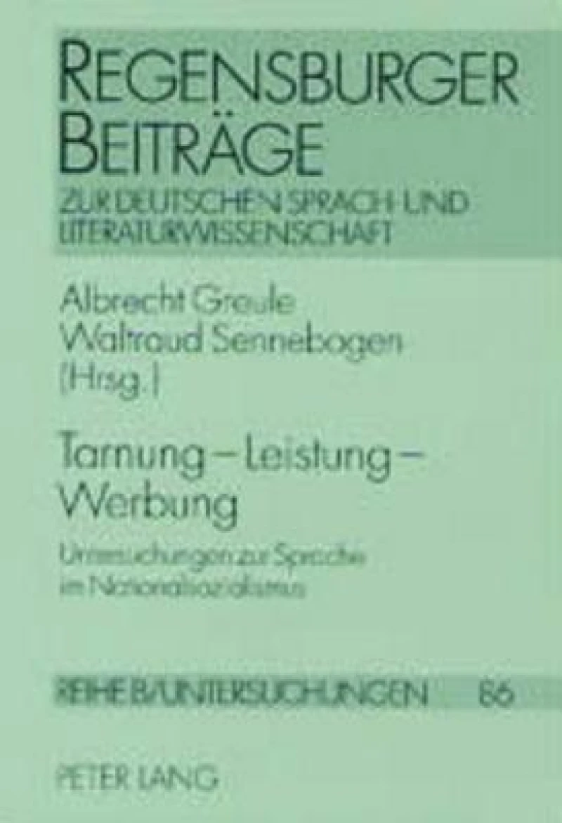 Tarnung – Leistung – Werbung
