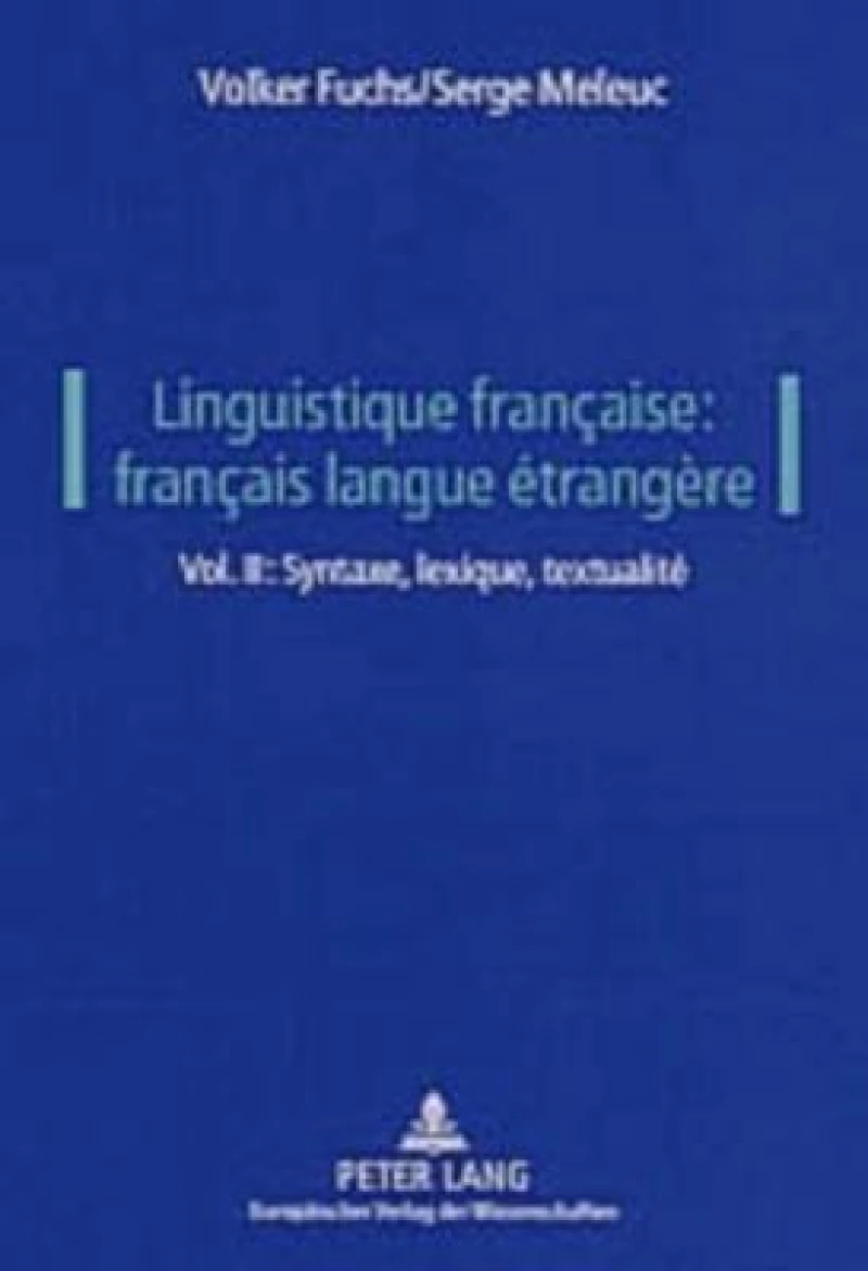 Linguistique francaise: francais langue etrangere