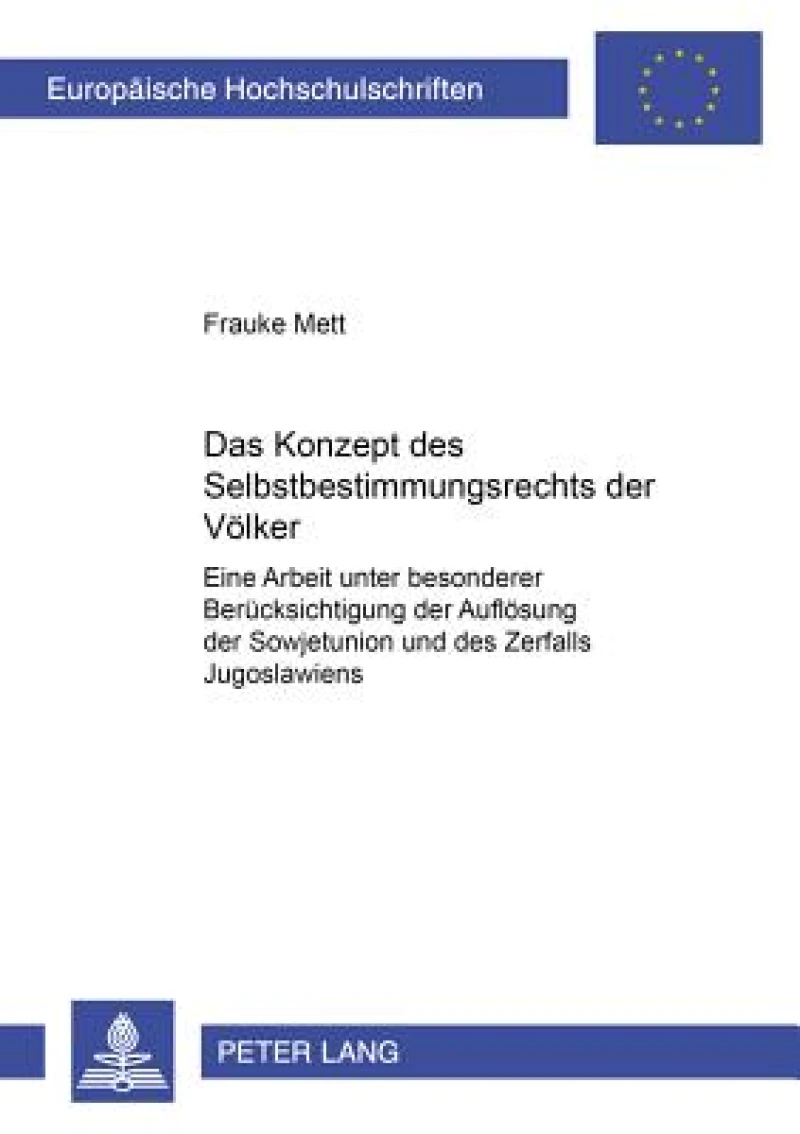 Das Konzept des Selbstbestimmungsrechts der Voelker
