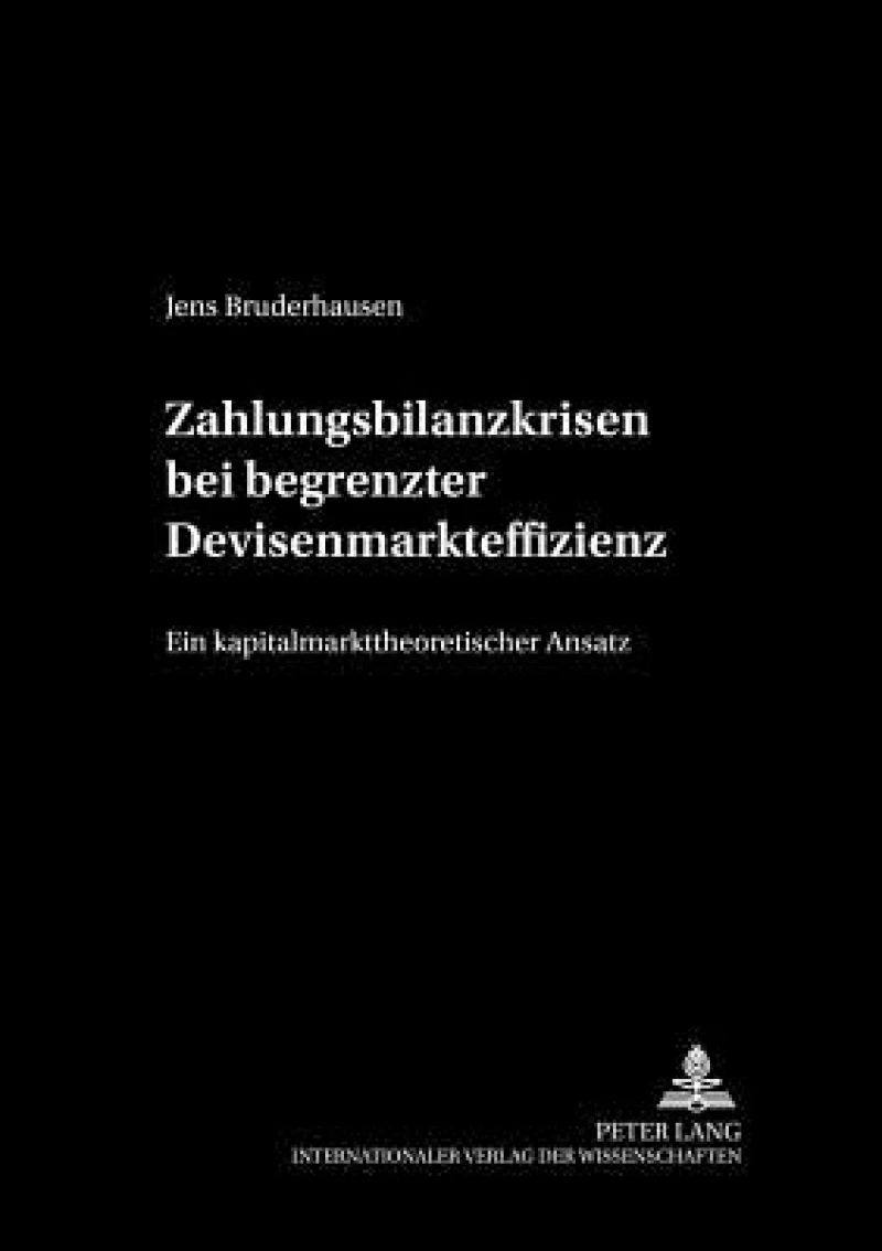 Zahlungsbilanzkrisen bei begrenzter Devisenmarkteffizienz