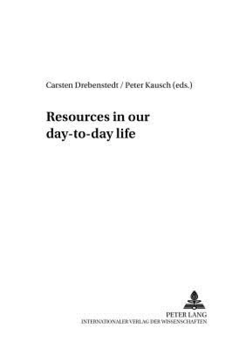 Resources in Our Day-to-day Life