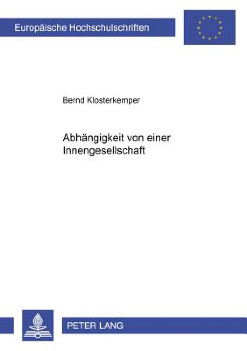 Abhaengigkeit Von Einer Innengesellschaft