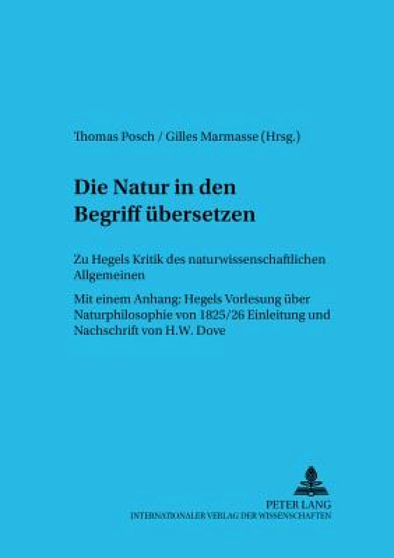 Die Natur in den Begriff uebersetzen