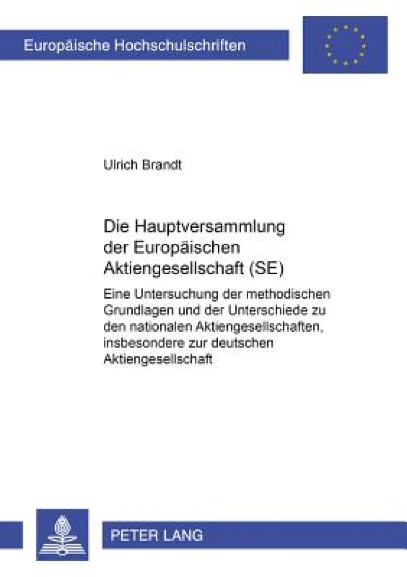 Die Hauptversammlung der Europaeischen Aktiengesellschaft (SE)