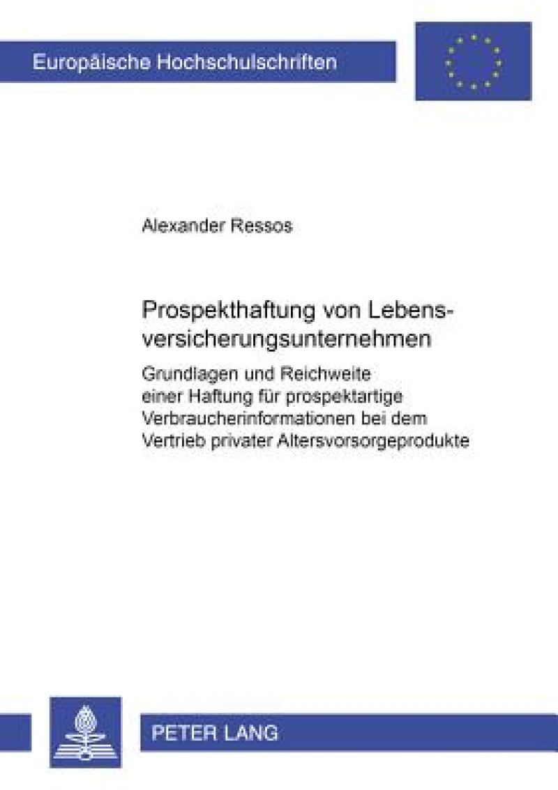 Prospekthaftung von Lebensversicherungsunternehmen