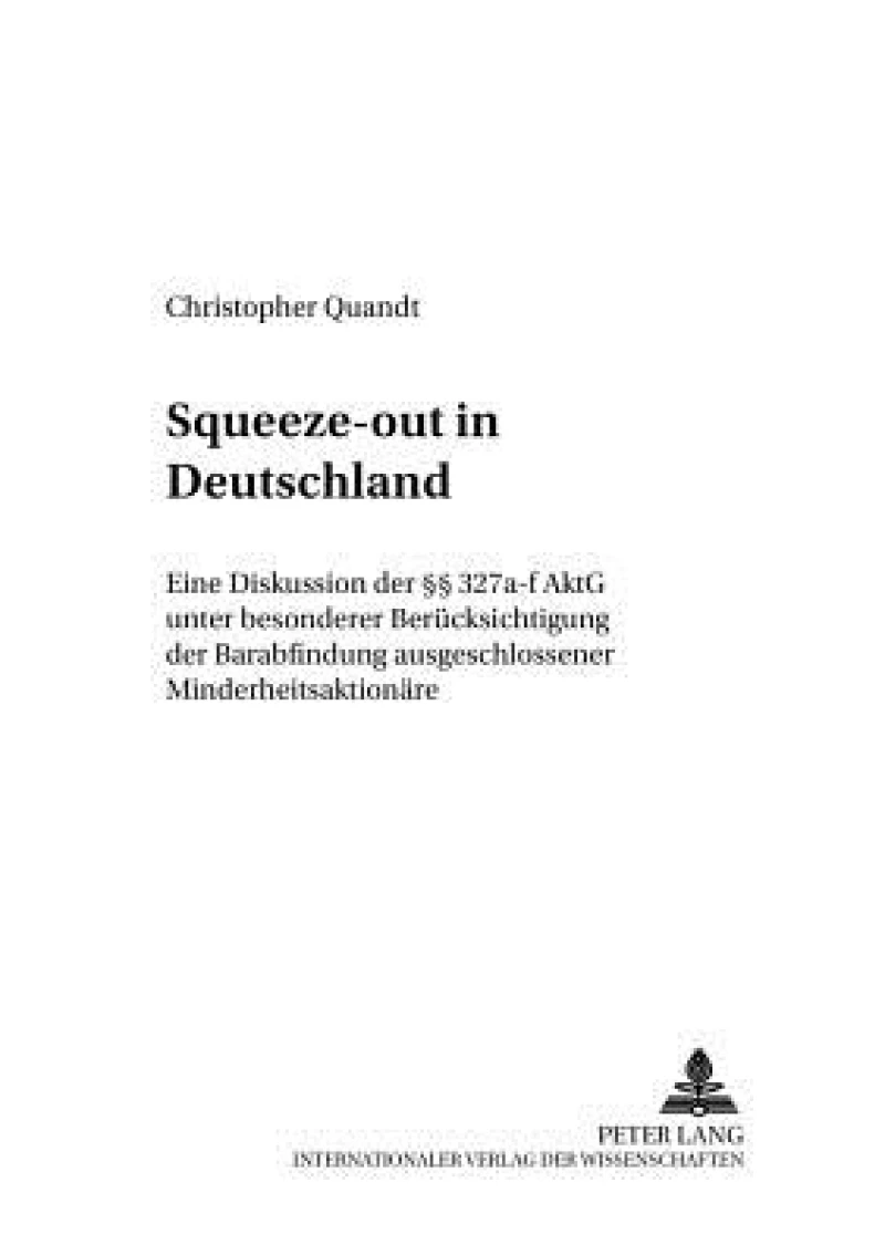 Squeeze-out in Deutschland