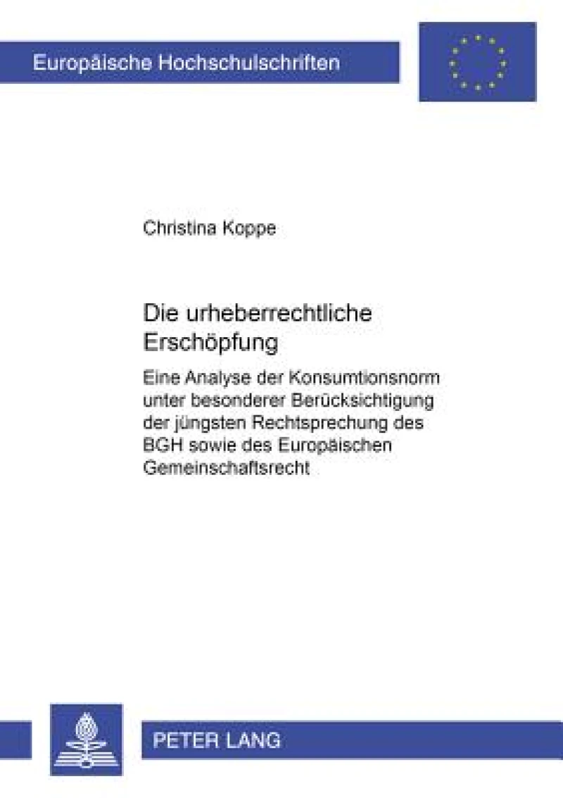 Die urheberrechtliche Erschoepfung