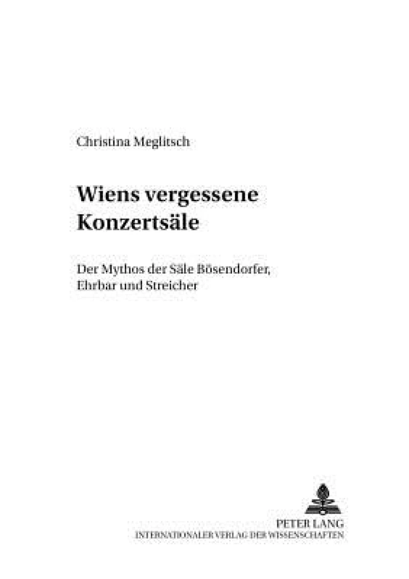 Wiens vergessene Konzertsaele