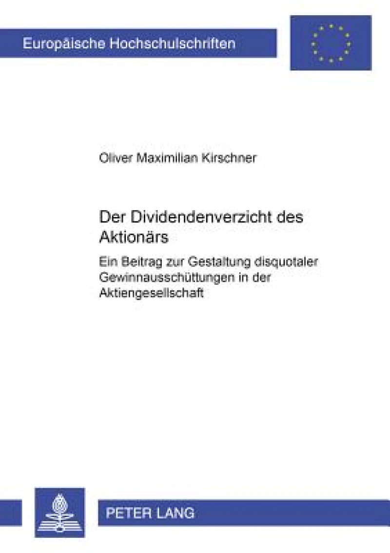 Der «Dividendenverzicht» des Aktionaers
