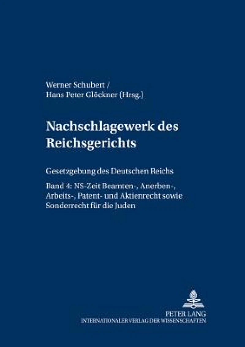 Nachschlagewerk des Reichsgerichts – Gesetzgebung des Deutschen Reichs