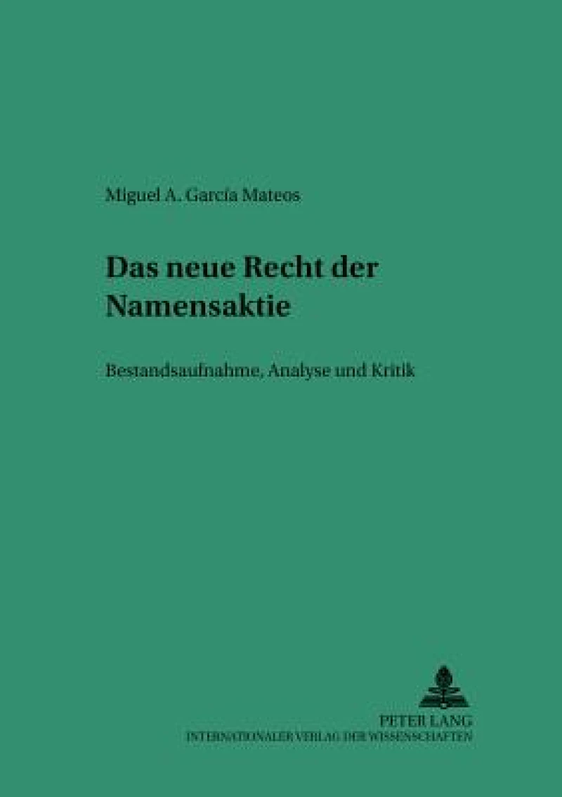 Das neue Recht der Namensaktie