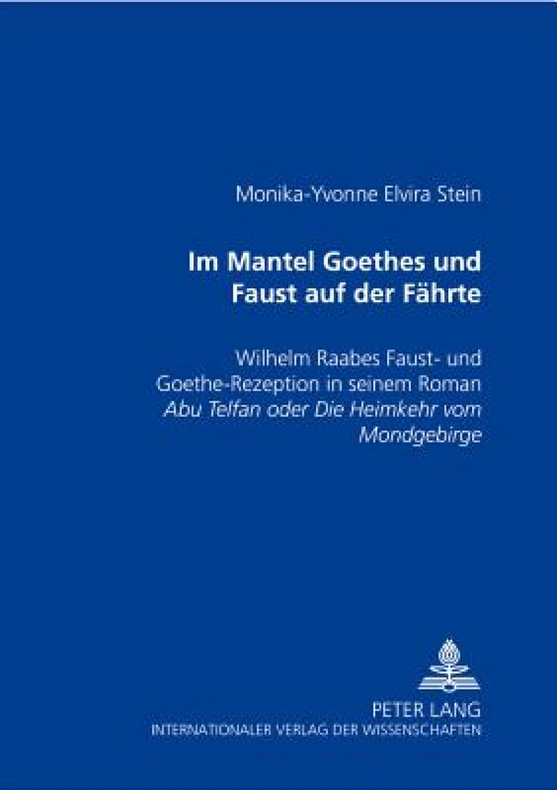 Im Mantel Goethes und Faust auf der Faehrte