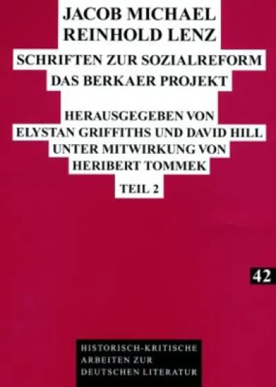 Jacob Michael Reinhold Lenz - Schriften Zur Sozialreform
