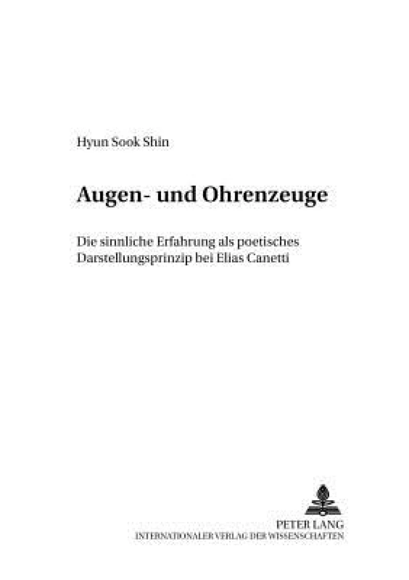 Augen- Und Ohrenzeuge