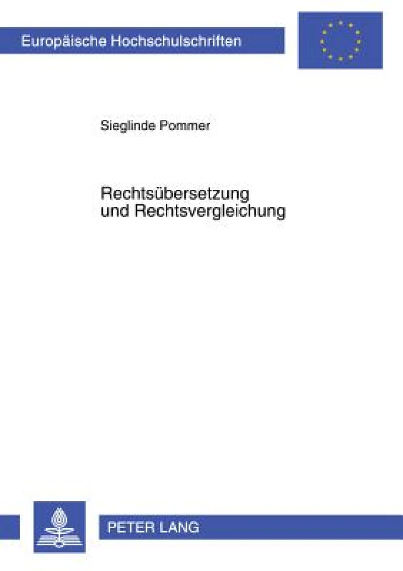Rechtsuebersetzung und Rechtsvergleichung