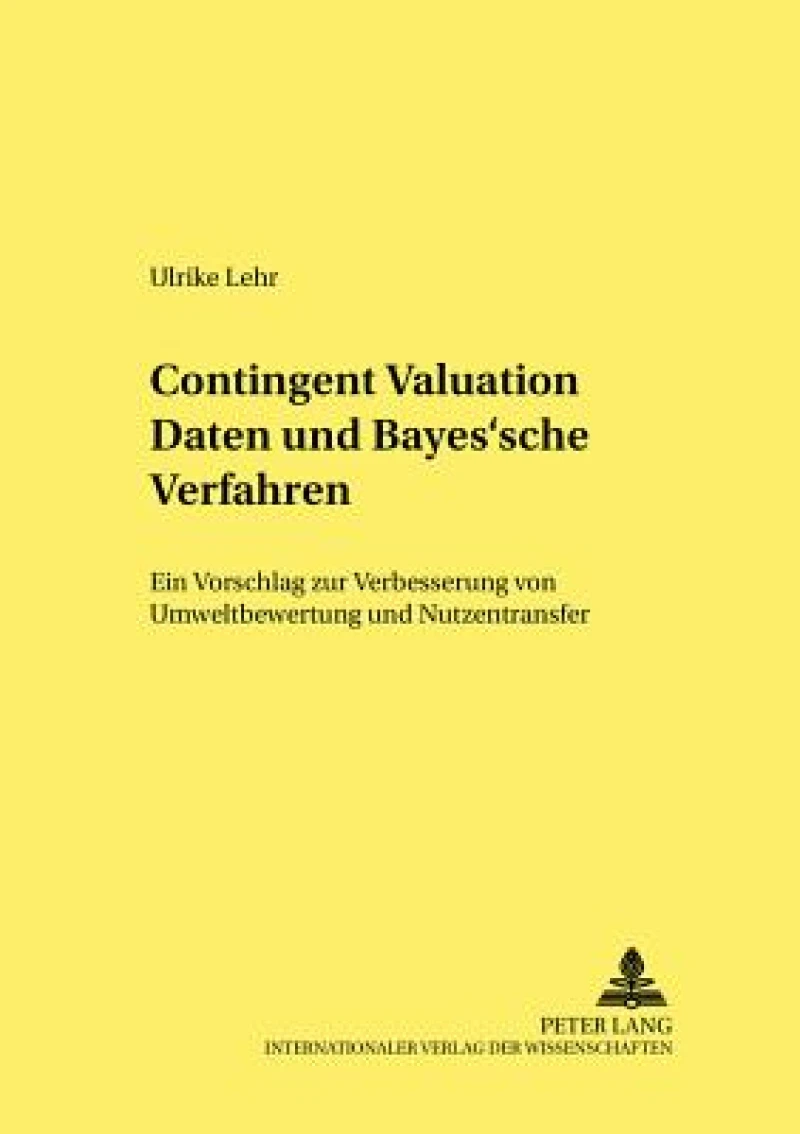 Contingent Valuation Daten Und Bayes'sche Verfahren