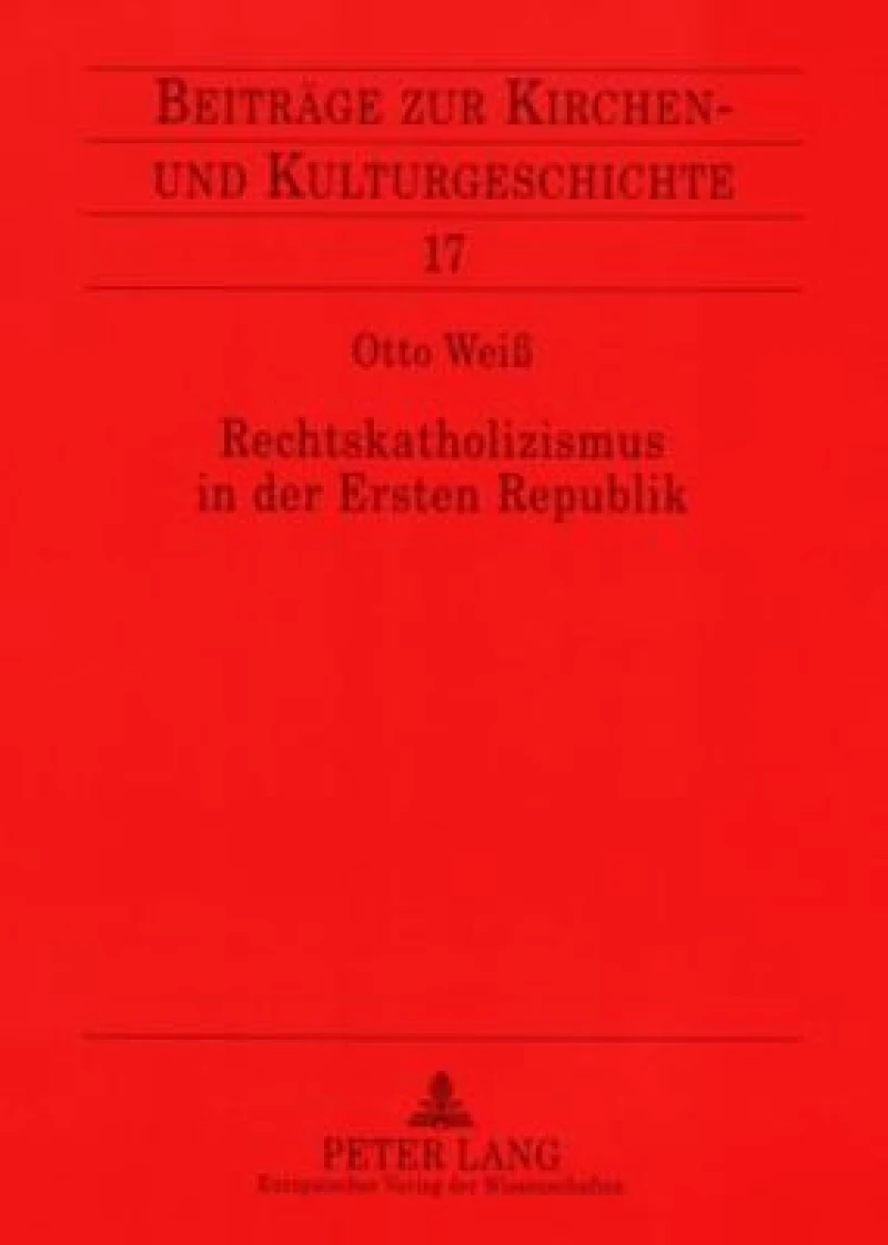 Rechtskatholizismus in der Ersten Republik