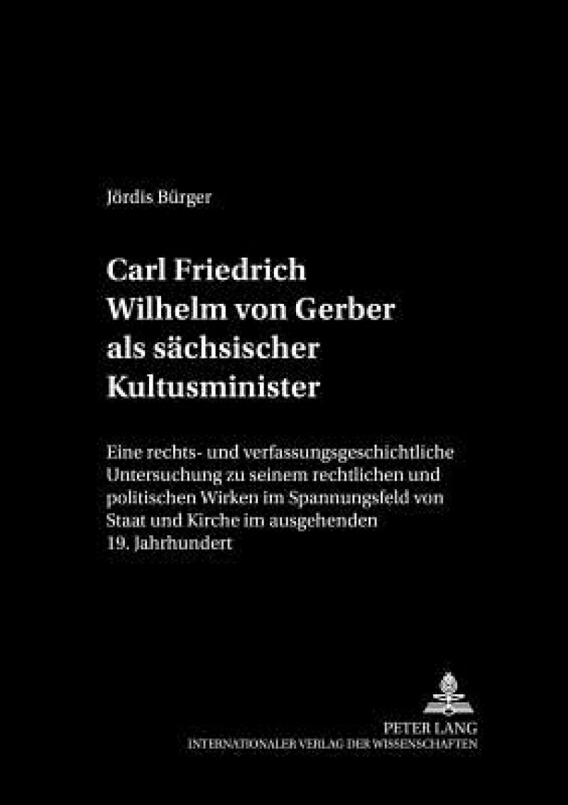 Carl Friedrich Wilhelm von Gerber als saechsischer Kultusminister