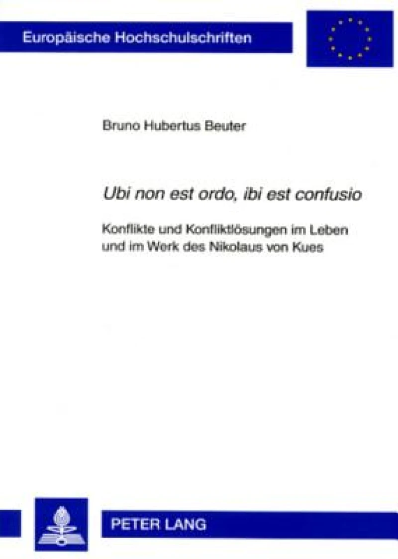 «Ubi non est ordo, ibi est confusio»