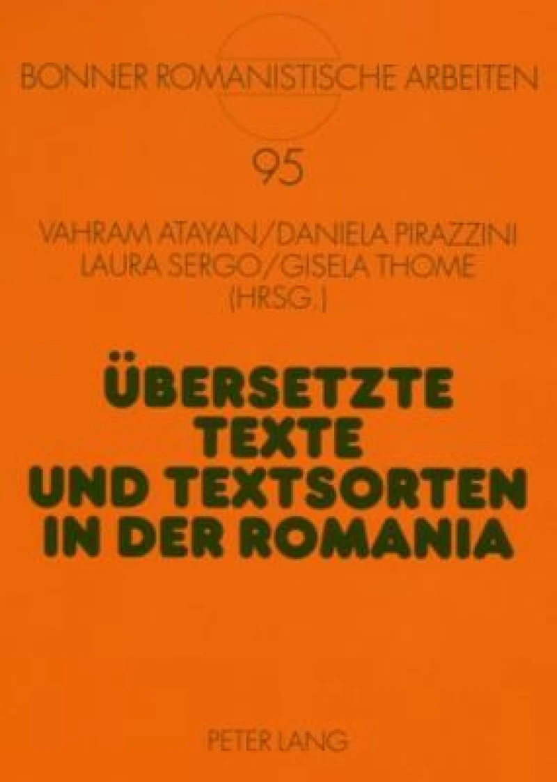 Uebersetzte Texte und Textsorten in der Romania