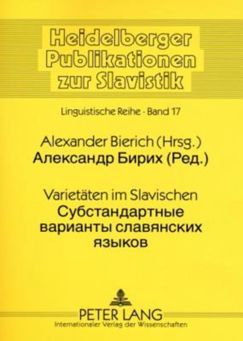 Varietaten Im Slavischen