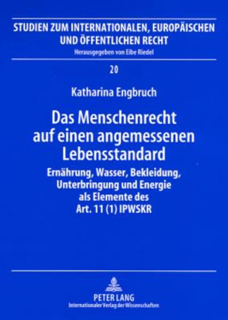 Das Menschenrecht auf einen angemessenen Lebensstandard