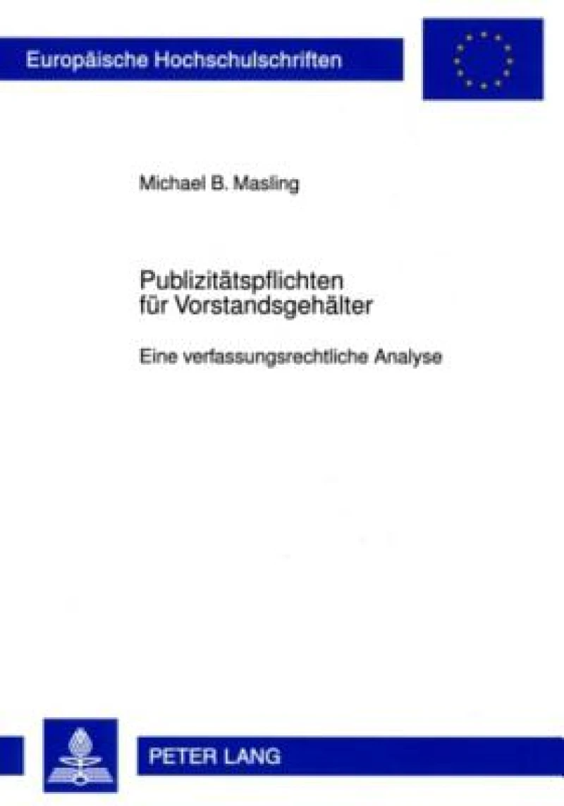 Publizitaetspflichten Fuer Vorstandsgehaelter