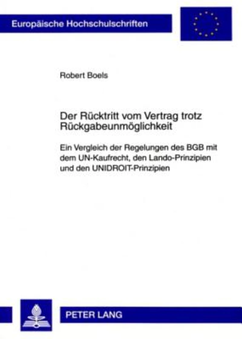 Der Ruecktritt vom Vertrag trotz Rueckgabeunmoeglichkeit
