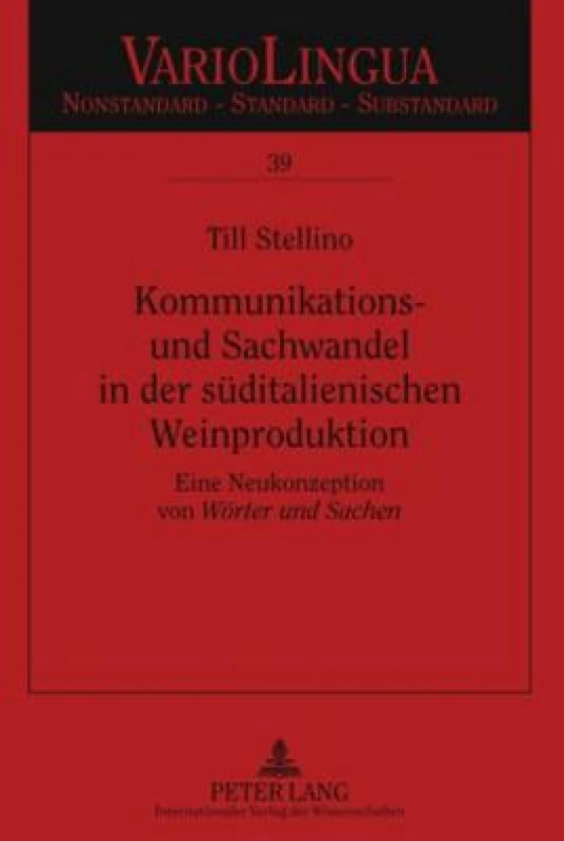 Kommunikations- und Sachwandel in der sueditalienischen Weinproduktion
