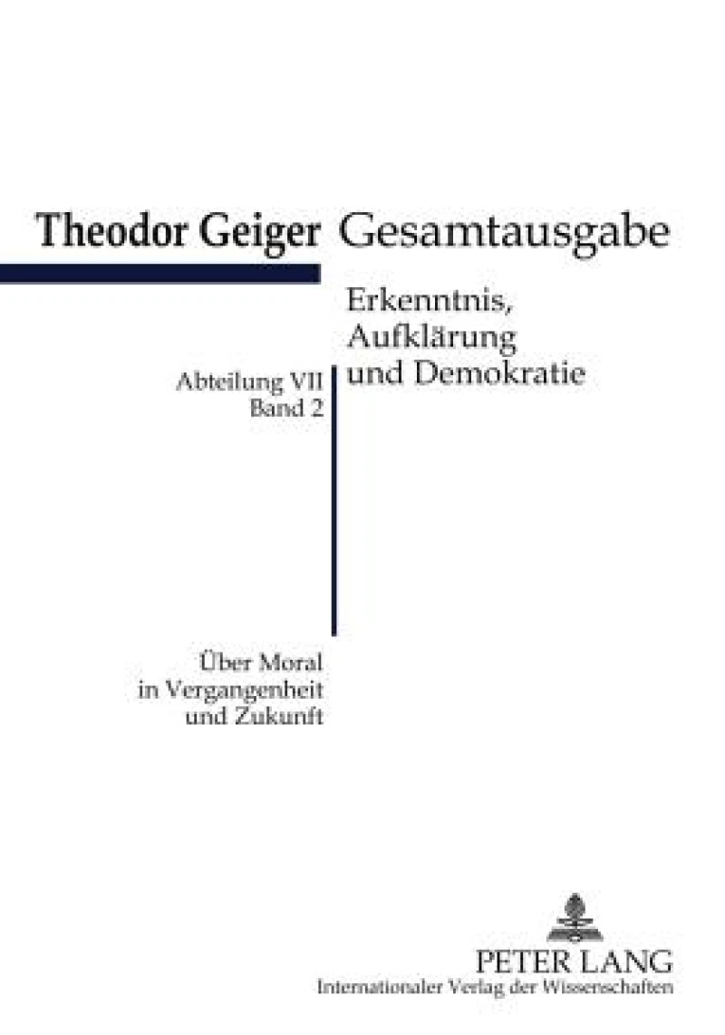 Ueber Moral in Vergangenheit und Zukunft