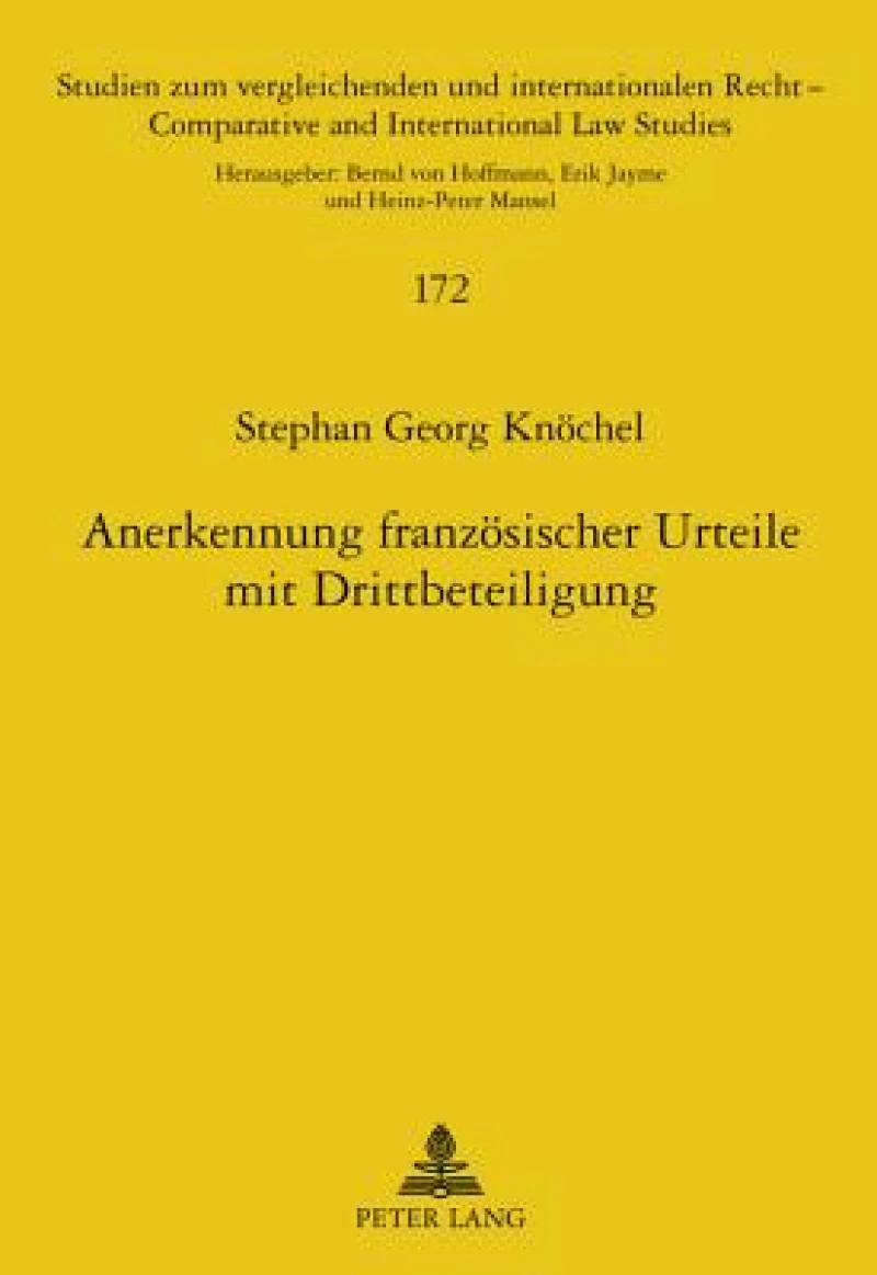 Anerkennung franzoesischer Urteile mit Drittbeteiligung