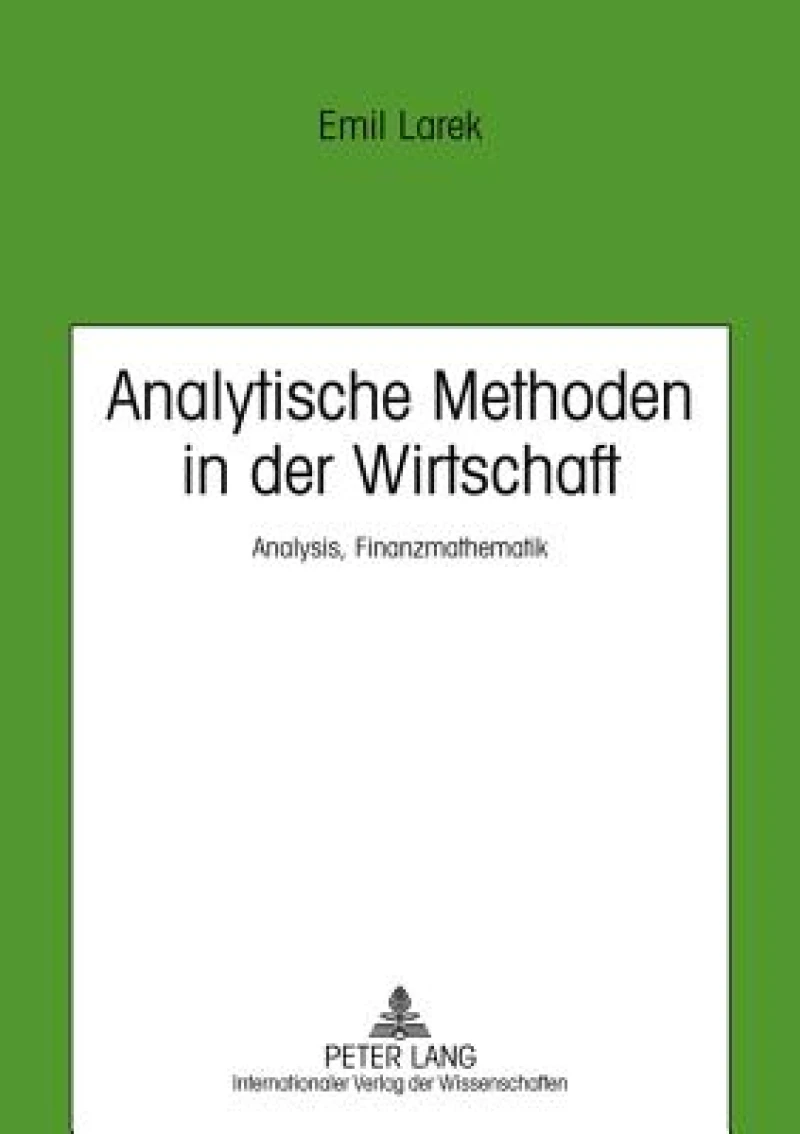 Analytische Methoden in der Wirtschaft
