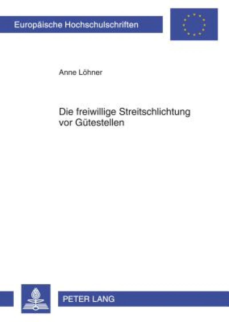 Die freiwillige Streitschlichtung vor Guetestellen