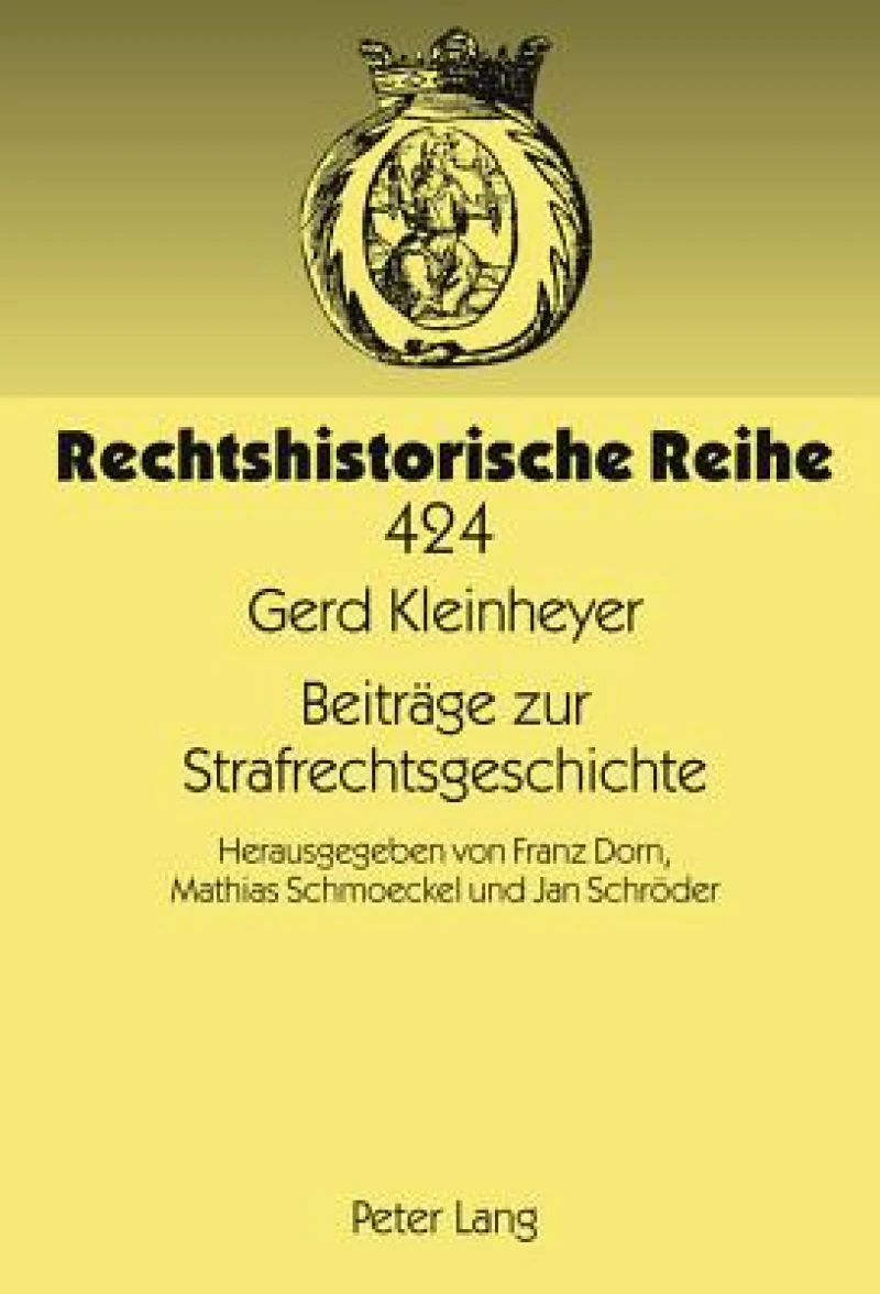Beitraege zur Strafrechtsgeschichte