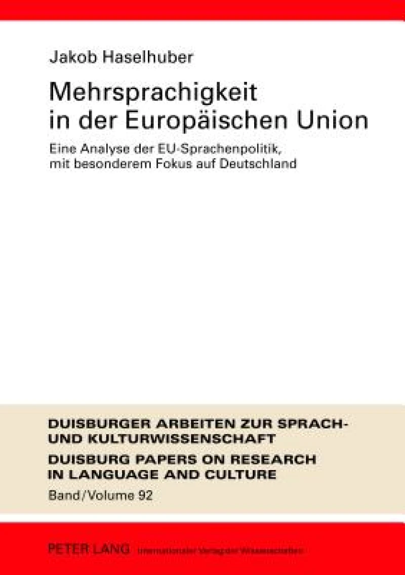 Mehrsprachigkeit in Der Europeaischen Union