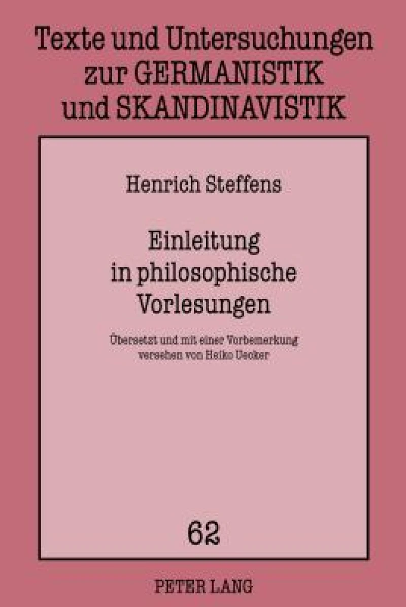 Einleitung in philosophische Vorlesungen