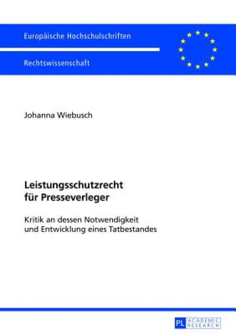 Leistungsschutzrecht fuer Presseverleger
