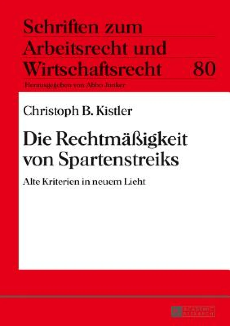 Die Rechtmaeßigkeit von Spartenstreiks