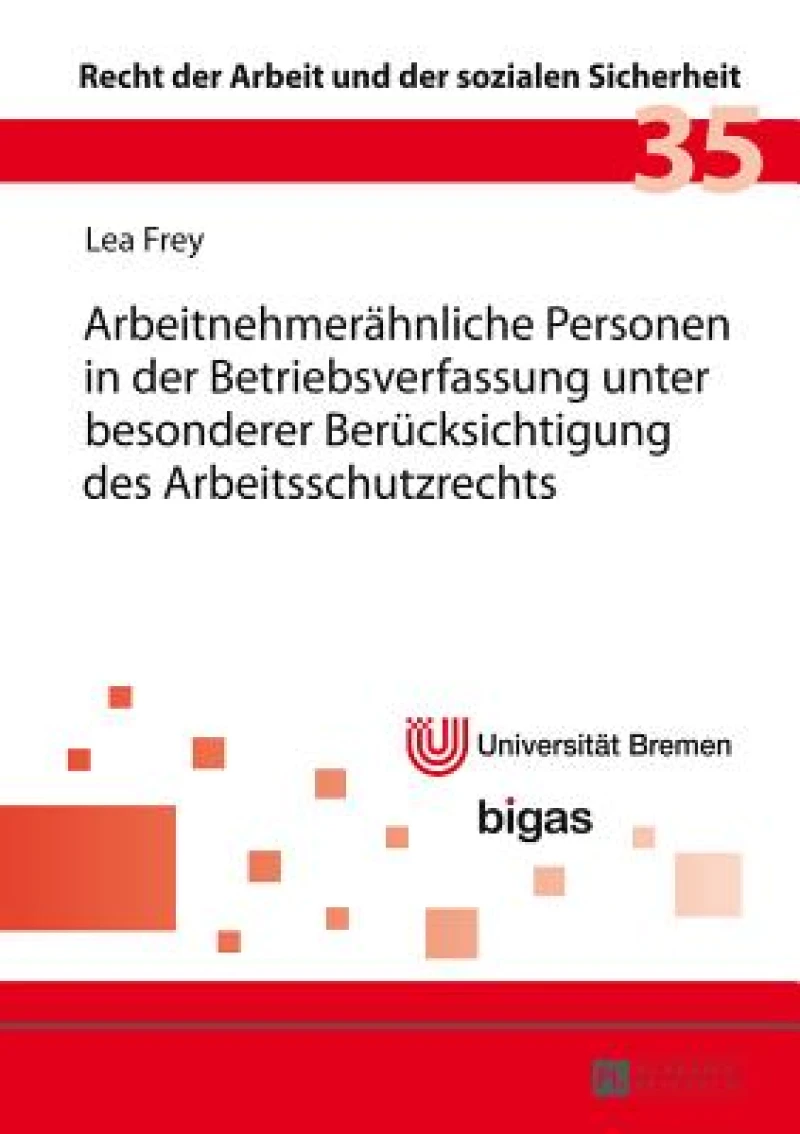 Arbeitnehmeraehnliche Personen in der Betriebsverfassung unter besonderer Beruecksichtigung des Arbeitsschutzrechts