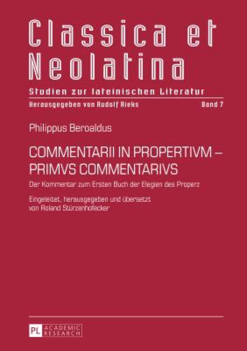 Commentarii in Propertivm - Primvs Commentarivs