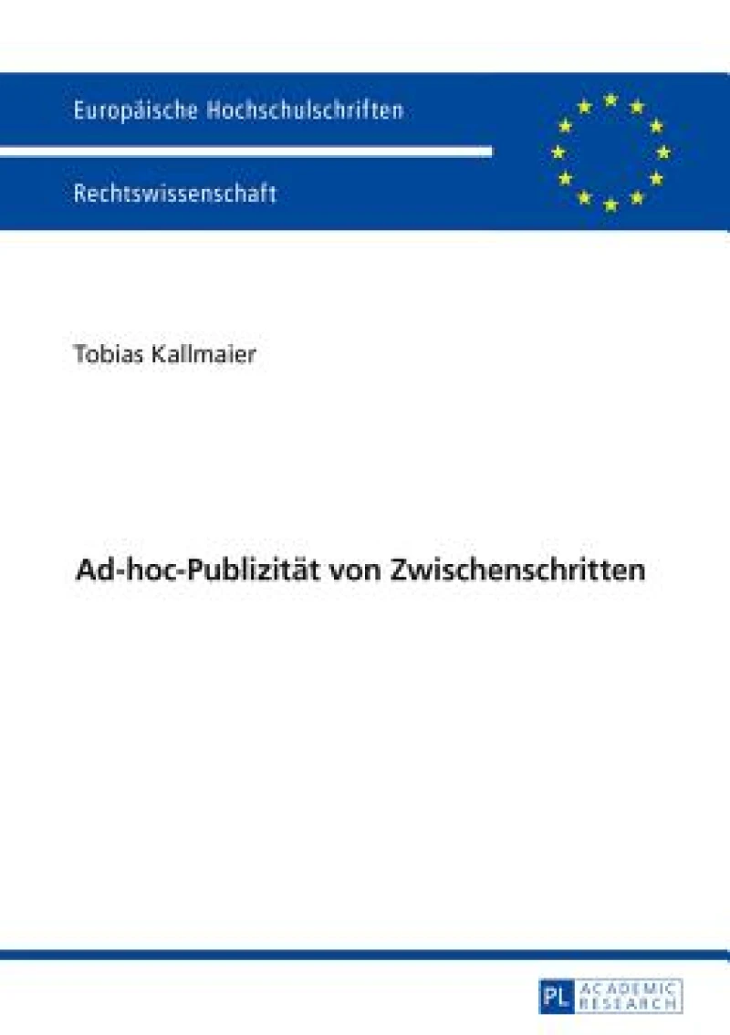 Ad-hoc-Publizitaet von Zwischenschritten