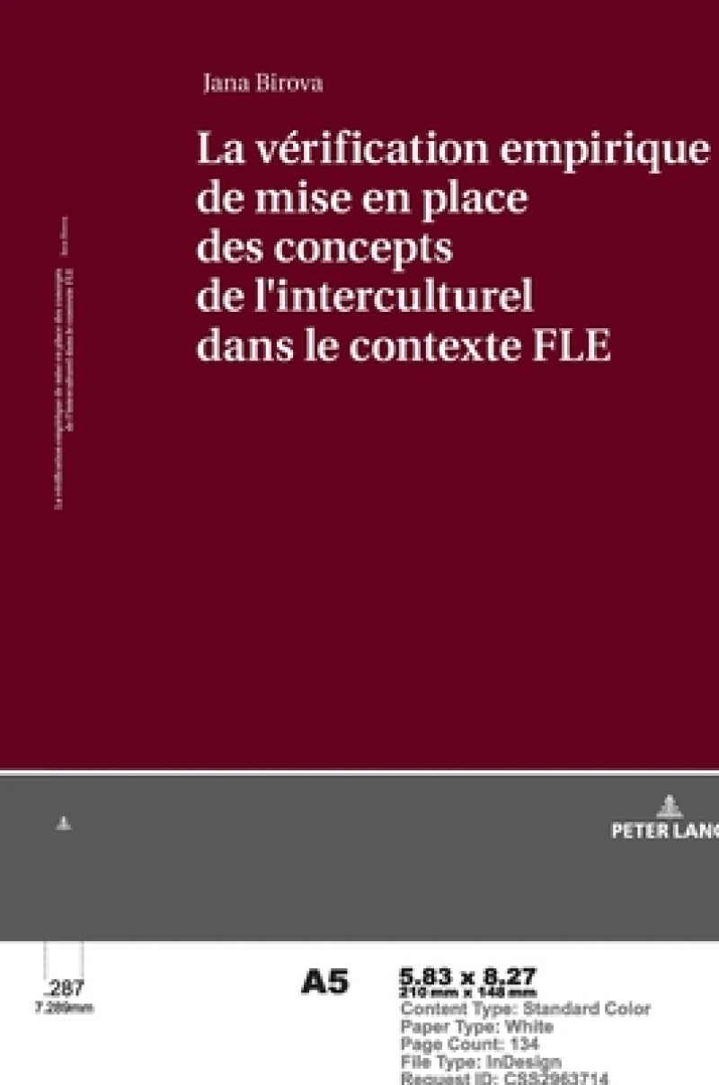 La Verification Empirique de Mise En Place Des Concepts de Lʹinterculturel Dans Le Contexte Fle